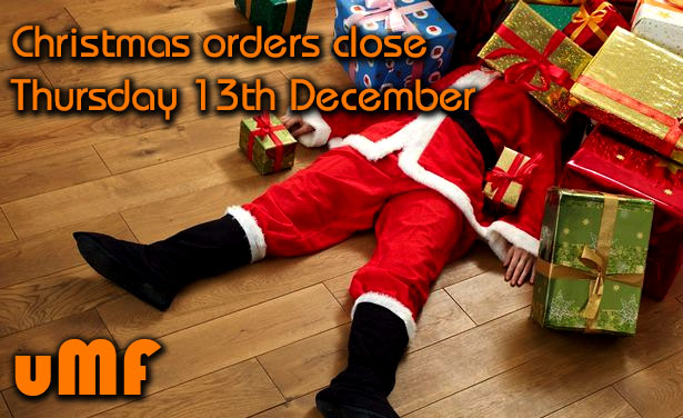 Last orders for Christmas delivery…Thursday 13th December